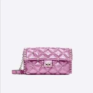 Valentino Pink Metallic Candystud Bag